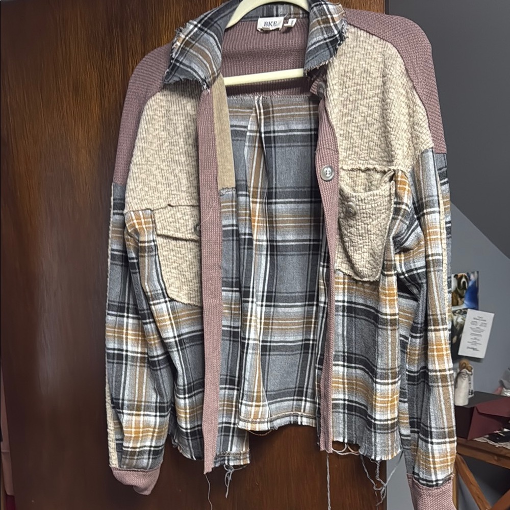 Plaid Patchwork Jacket